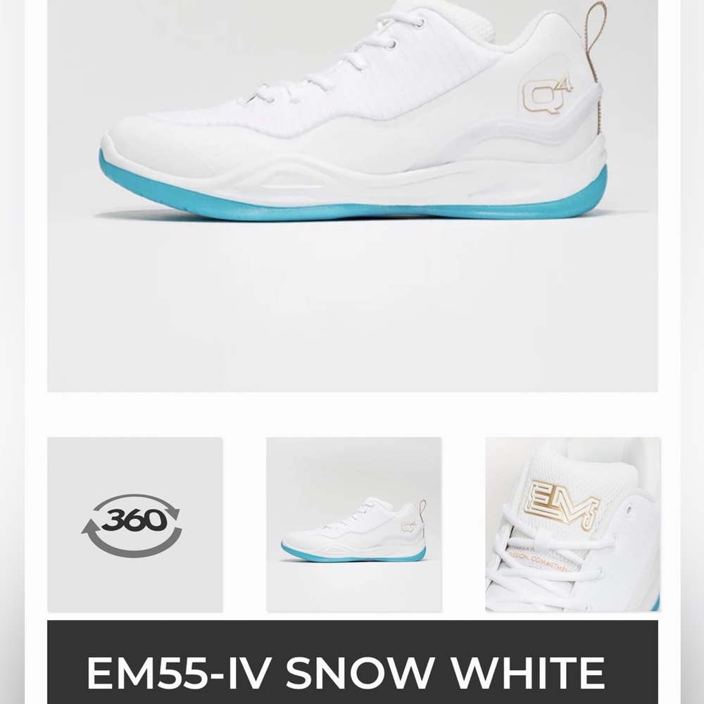 Q4 NEW EM55-IV SNOW WHITE Sneakers Men Sz. 6.5 No Box Shoes Unisex